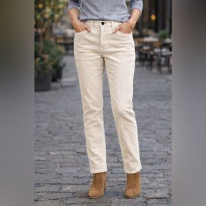 Corduroy Club Monaco - Women’s Off White Corduroy Jeans size 27 - skinny